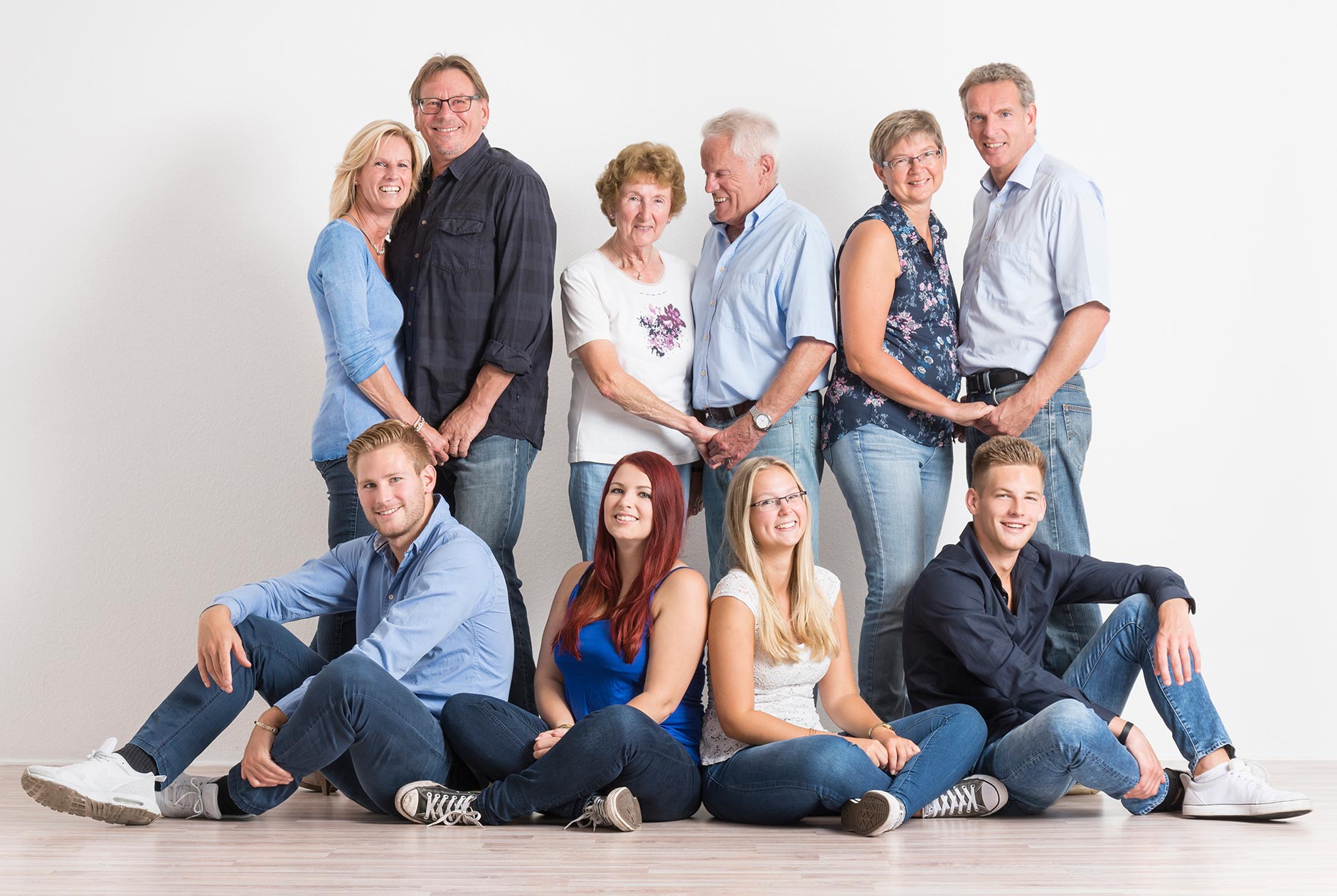 Fotografie Familie Gruppen ab fuenf Personen das gute portrait